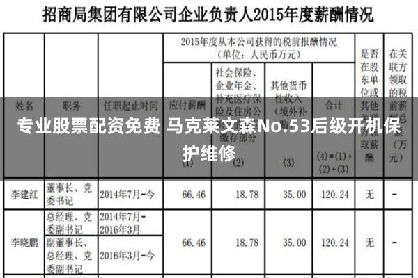 专业股票配资免费 马克莱文森No.53后级开机保护维修