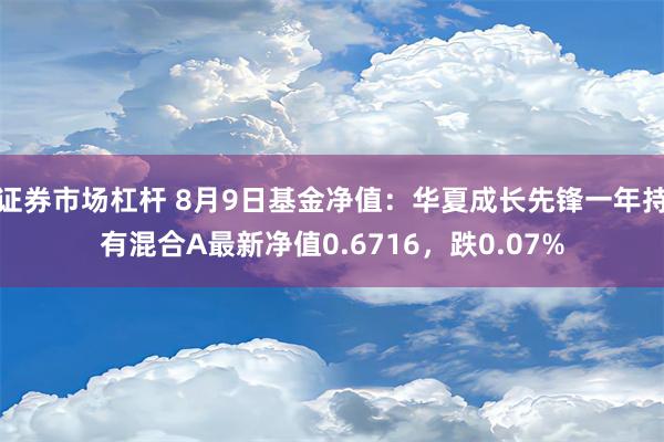 证券市场杠杆 8月9日基金净值：华夏成长先锋一年持有混合A最新净值0.6716，跌0.07%