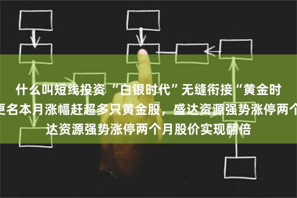 什么叫短线投资 “白银时代”无缝衔接“黄金时代”：金贵银业更名本月涨幅赶超多只黄金股，盛达资源强势涨停两个月股价实现翻倍