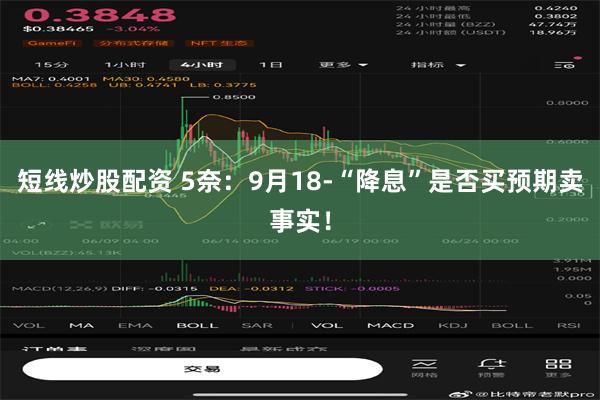 短线炒股配资 5奈：9月18-“降息”是否买预期卖事实！